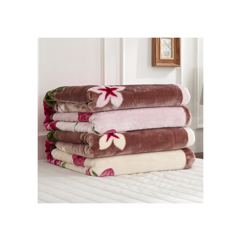 Regular Blanket X2 Double Acrylic Thick Mink Microfiber Blanket 11