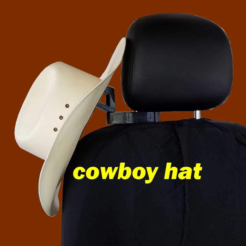 HatRider Cowboy Hat Rack & Sports Cap Headrest Hook