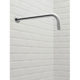 30 Cm Brazo De Ducha Con Cinta De Ptfe，304 Acero Inoxidable，Brazo De Extensión De La Cabeza De Ducha，Para Fijar La Cabeza De Ducha Del Baño，Níquel Cepillado