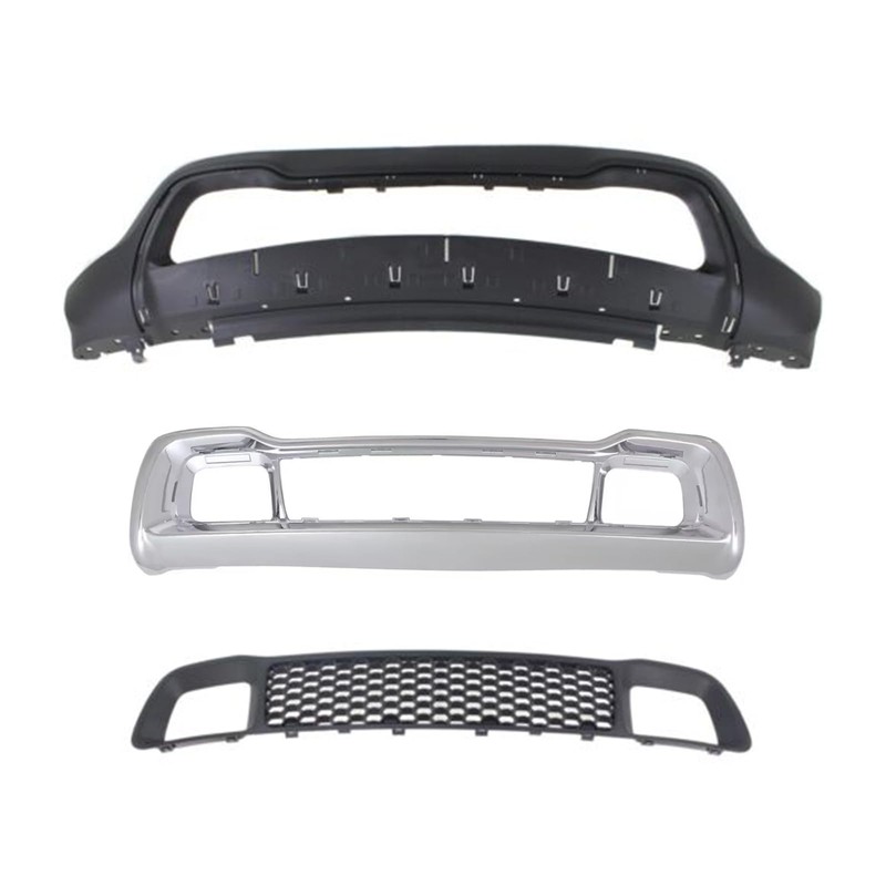 3pcs Bumper Cover Kit Replacement For 2014 2015 2016 Jeep