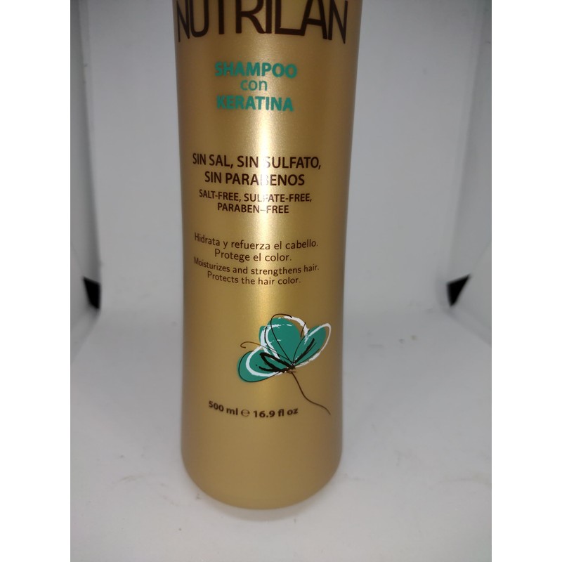 LANOSTERIN Shampoo con Keratina -Nutrilan 500 ml, 4.23 Fl Oz