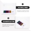 Healvian 6 Paar künstliche Wimpern mit Glitter Exstension Bunte Wimpern