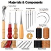 Leather Sewing Kit for Upholstery Repair – Waxed Thread &