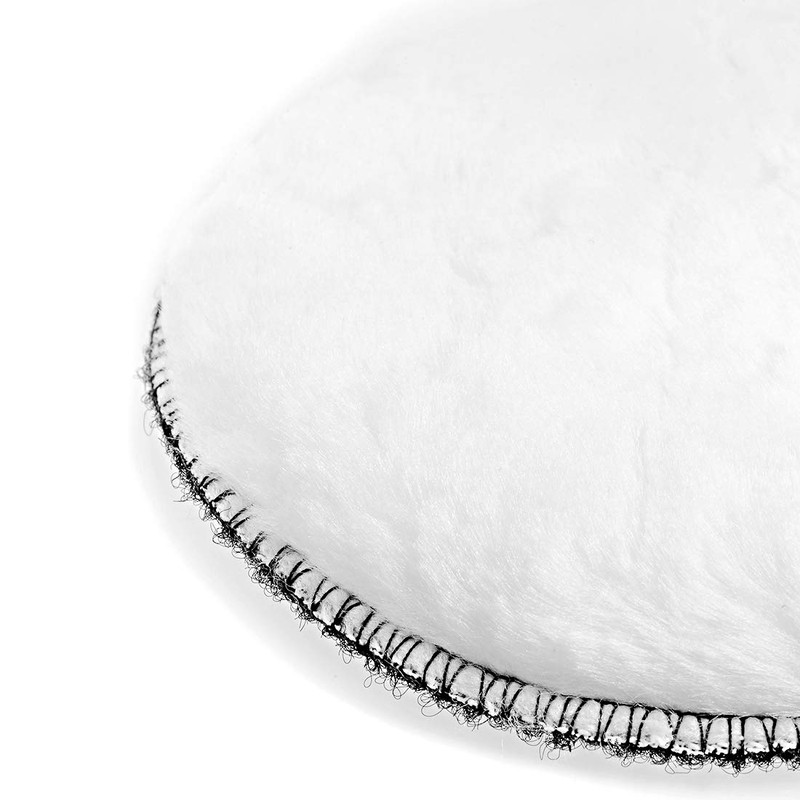 sourcing map 5" Wool Polishing Pad Hook and Loop Buffing