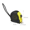 Relaxdays Tape Measure; Retractable Pro Measuring Tool, 10 m, cm