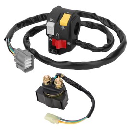 M MATI Handlebar & Starter Relay Switch for Honda Rancher 350 TRX350TM TRX350FM 2000-2005 Manual Shift 35020-HN5-671 35020-HN5-670 35850-HF1-670