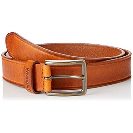 Wrangler Men's Edge Line Belt, Cognac
