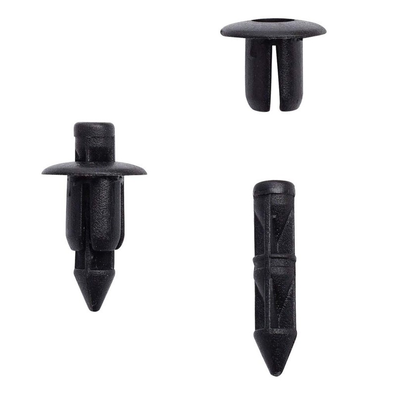 SHANGHh 100pcs 6mm Push Rivet Clips Rivet Fasteners Mud Flaps