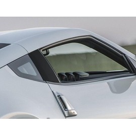 Rvinyl Pillar Post Window Trim Compatible with Nissan 370Z 2009-2020 - Gloss (Black)
