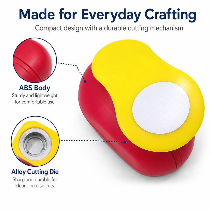 1 Inch Circle Paper Punch for Crafts – Manual 25