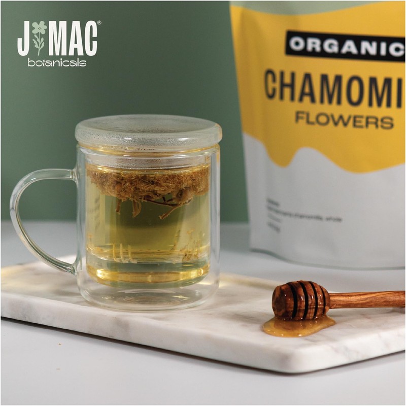 J Mac Botanicals, Organic Chamomile Flowers (1 pound), Certified USDA