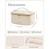 Prite Makeup Bag Portable Cosmetic Organizer with Brush Holder Waterproof
