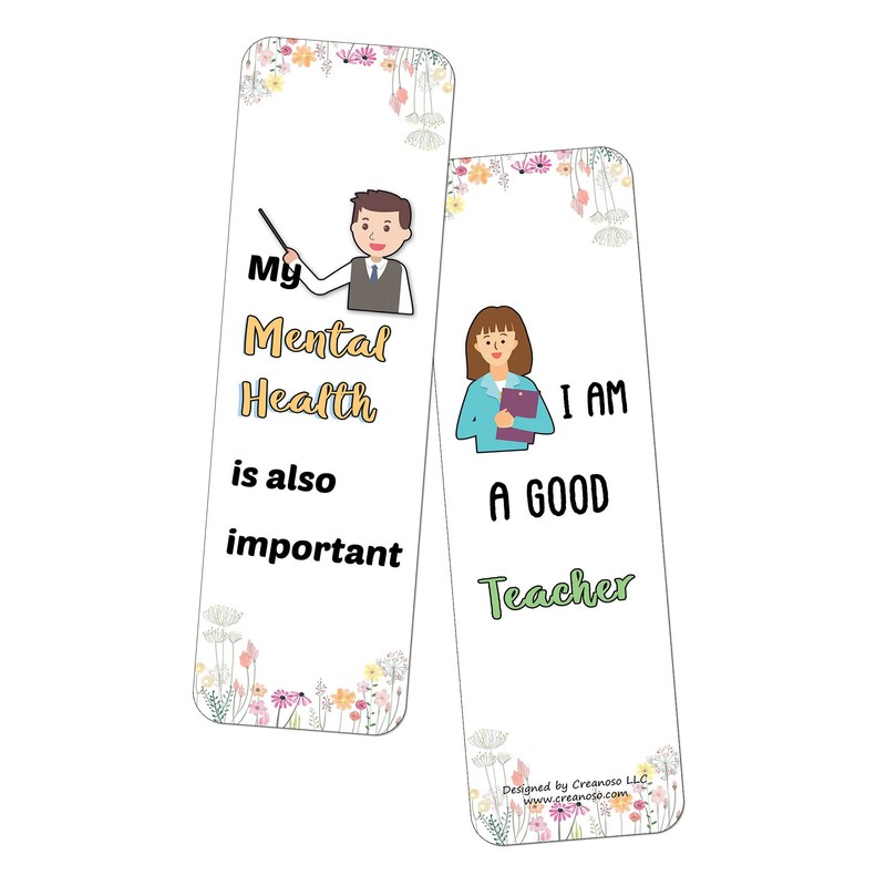 Creanoso Affirmations Bookmarks for Teachers (30-Pack) – Daily Inspirational Card