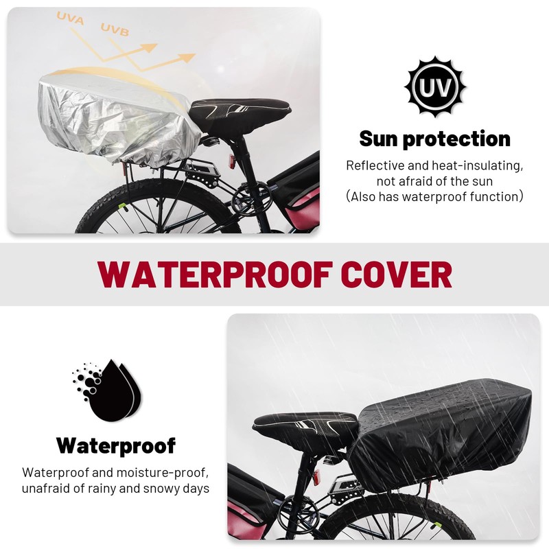 Bike Basket Rear, Bicycle Baskets for Adult Bikes, Ebike Basket