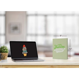 HB Art Design Failure is Success on Progress Quote Hand Lettering Canvas Print Motivational Wall Art Success Entrepreneur Quote Living Room Office Decor Inspirational Artwork Gift Ready to Hang 22x15