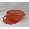Tupperware Crystalwave Large 3qt Microwave Bowl Coral Microwave Safe New