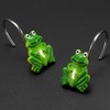 CHICTIE Frog Shower Curtain Hooks Rings,Set of 12 Green Decorative