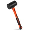 HORUSDY 16 Oz Rubber Mallet Hammer, Fiberglass Rubber Mallet Handle
