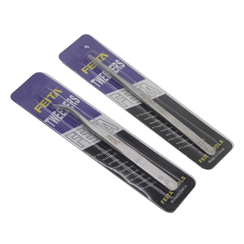 Eyelash Tweezers - FEITA Precision Eyelash Extension Tweezer Set -