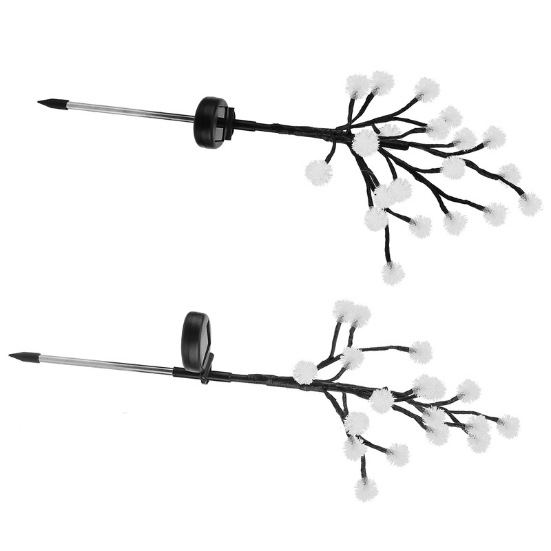 2pcs 20LED Solar Powered Fairy Lights Outdoor Dandelion Lamp Garden