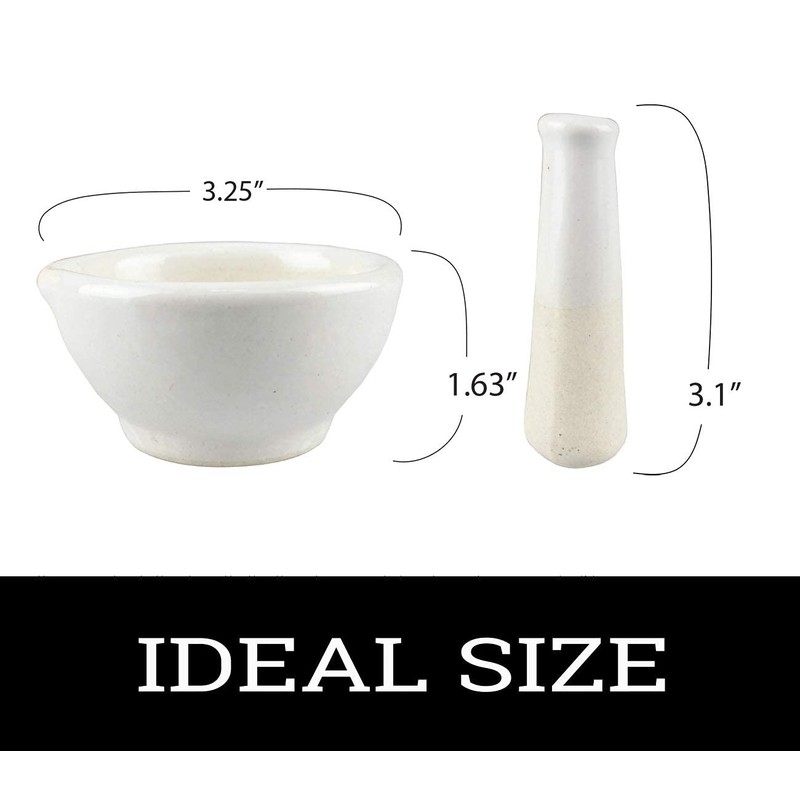 Jewel Tool 3" Ceramic Bowl and Pestle | 150ml Capacity