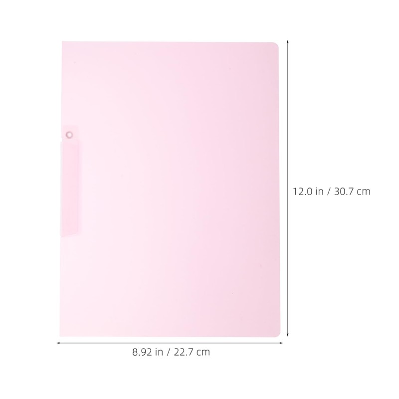 Tofficu A4 Business File Covers Sliding Bar Plastic Folders for
