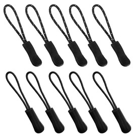 Zipper Tabs 2 Colors Set of 10 Fasteners Replacement Zipper Pulls Pulls Fasteners Chucks Easy Installation