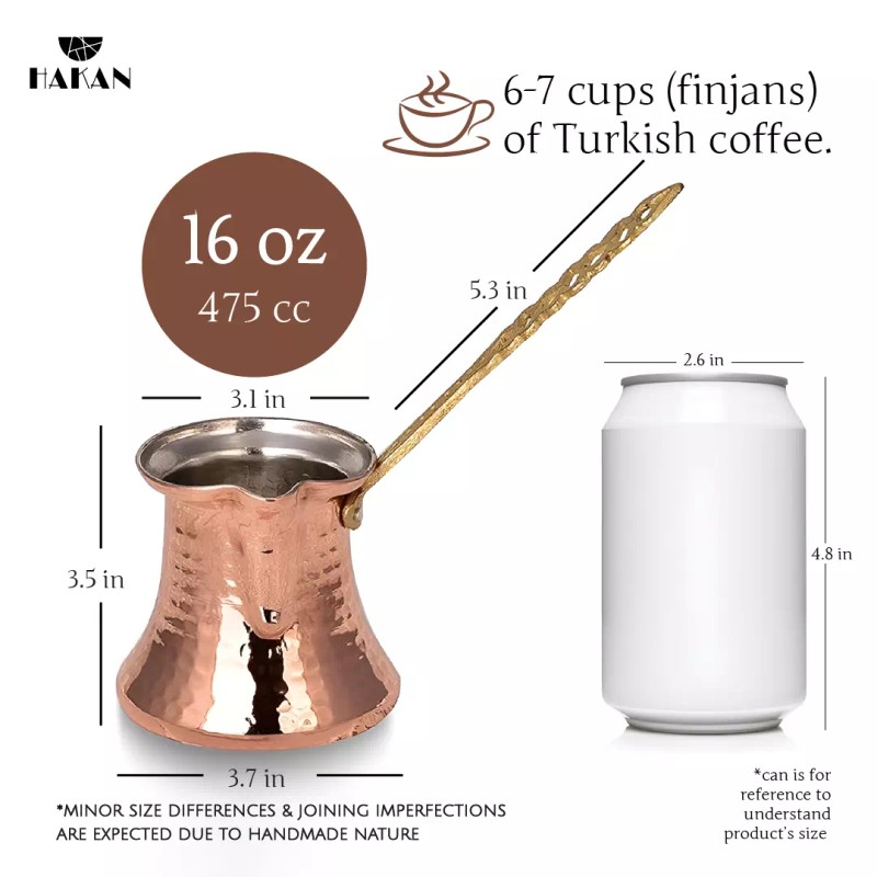 Hes Group Hakan Turkish Coffee Pot, Stovetop Water Boiler with
