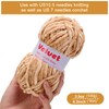 Soft Velvet Chenille Yarn for Crocheting & Knitting - Bulky
