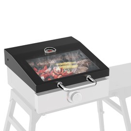 BBQ Future Clear View Griddle Lid for Blackstone 17 inch Griddle, Grill Hard Cover for Blackstone Adventure Ready 1832 Griddle, 1971 Tabletop Cooking Station Griddle Blackstone Griddle Accessories