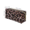 Healeved Leopard Print Cosmetic Bag Large Multi Compartment Toiletry Bag