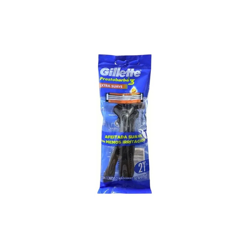 Gillete Prestobarba Extra Suave Cont Máquinas Afeitar