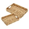 KOMBIUDA 1Set Woven Storage Baskets Decorative Straw Baskets for Organizing