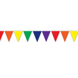 Beistle Rainbow Pennant Banner