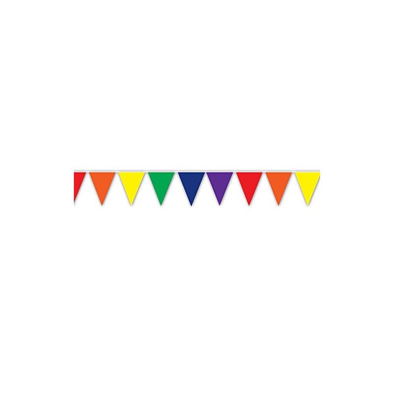 Beistle Rainbow Pennant Banner