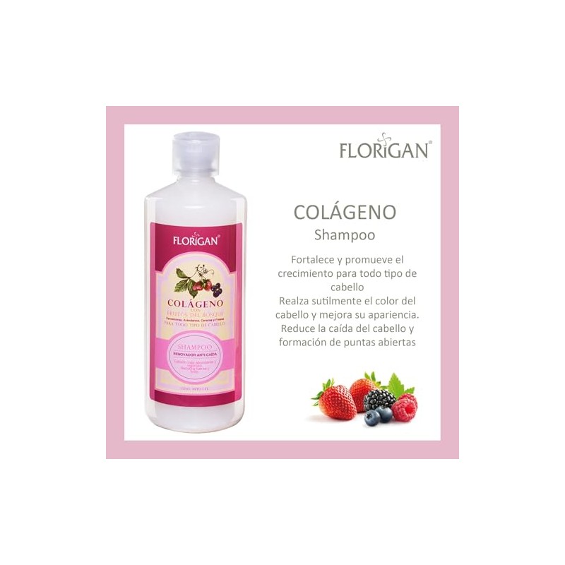 SHAMPOO DE COLAGENO REPARADOR con frutos del bosque 1 L