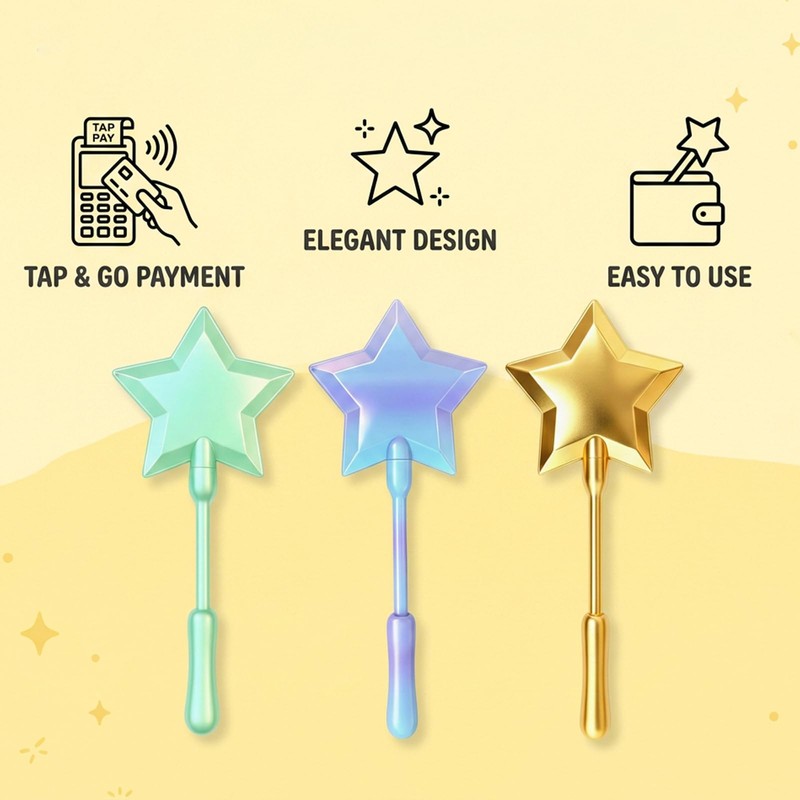 PRVCFZ 3 PCS Credit Card Wand, Wand To Pay, Contactless