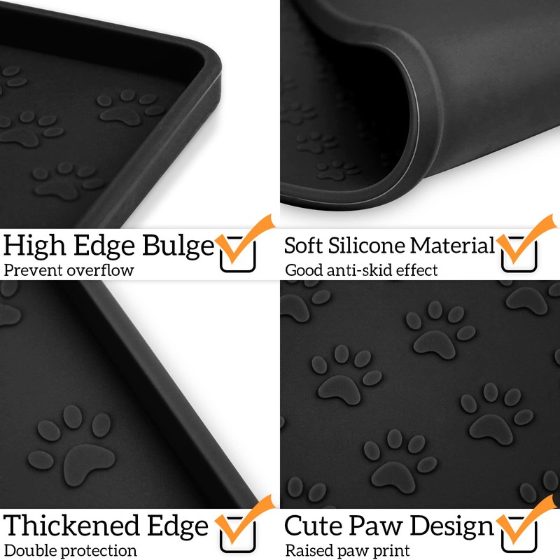 Ptlom Pet Placemat for Dog and Cat, Mat for Prevent