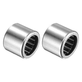 sourcing map TA1720 Needle Roller Bearings 17mm Bore 24mm OD 20mm Width Chrome Steel Open End 2pcs