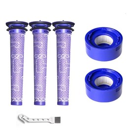 5 Pack Vacuum Filter Replacement Kit for V7, V8 Animal and V8 Absolute Cordless Vacuum, 3 Pre Filter, 2 Post Filter, Replaces Part # 965661-01 & 967478-01