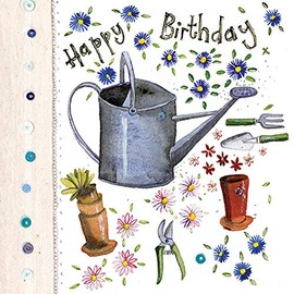 Alex Clark Gardening Birthday Foil Card