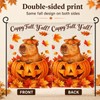 Capybara Fall Garden Flag Decor, Autumn Thanksgiving Fall Flags for
