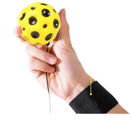 Wrist Baseballs Neon Reactive - 1 Pcs - Practice Sports Balls for Fun Outdoor Activity for Kids - Spring Training, Party Favor, Baseball Season Gift, Sports Team Party Bag Filler - Color: yellow