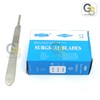 100 SCALPEL BLADES #12 STERILE CARBON STEEL + 1 SCALPEL