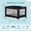 Dream On Me Zazzy Portable Playard with Bassinet in Black,