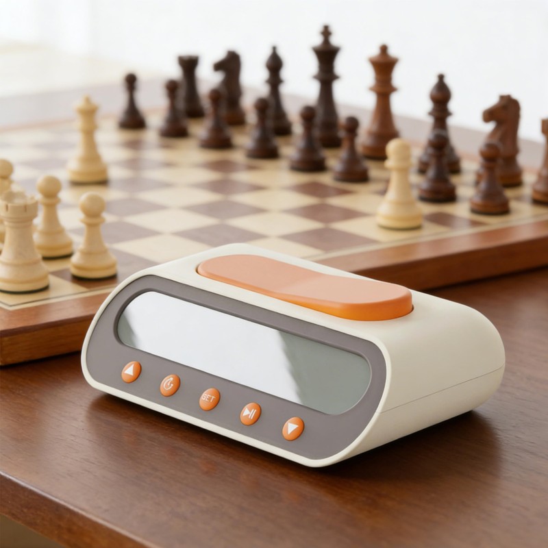 VINJOE Digital Chess Clock, Portable Professional Game Timer for Chess