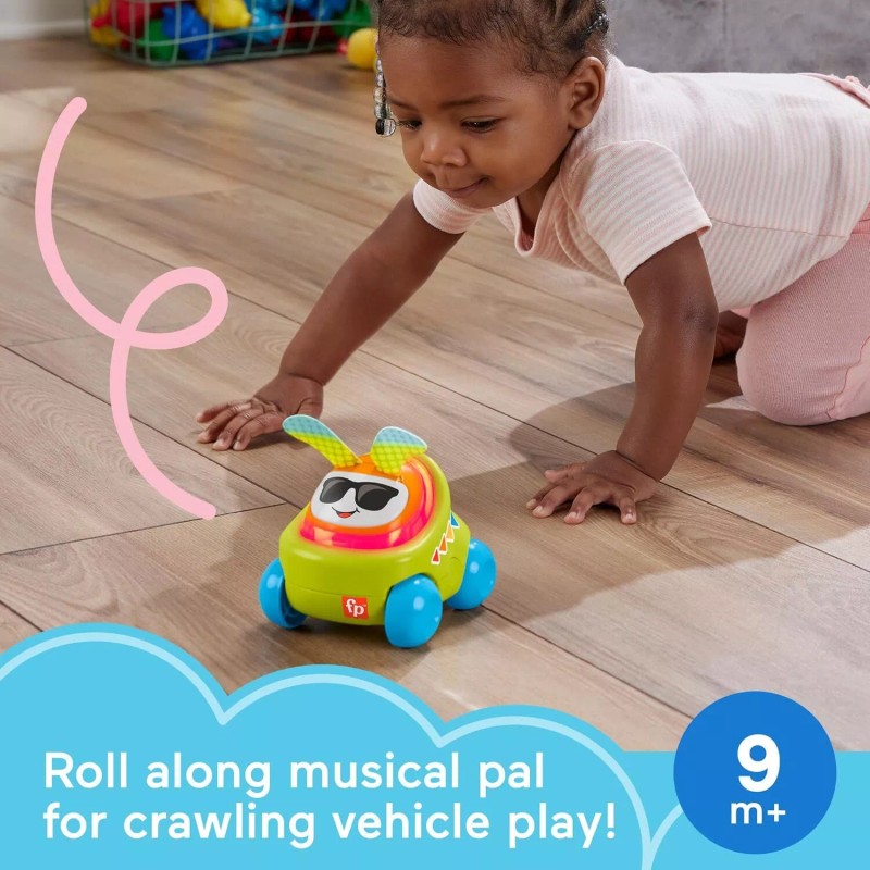 Fisher-Price Baby Learning Toy DJ Buggy Push-Along Car with Green