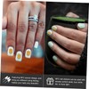 FOMIYES 5pcs DIY Nail Art Stickers for Women Sensor Glowing