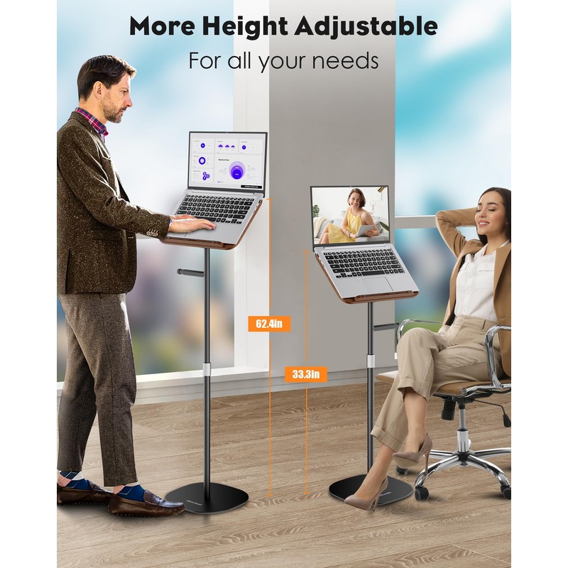 aboutool 2 in 1 Dual-use Floor Book Stand & Desktop