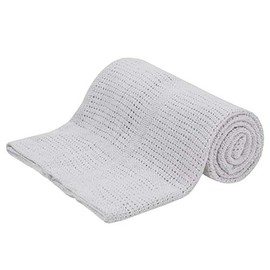 Lora Dora Baby Cellular Blanket for Newborn Boys and Girls 100% Pure Cotton Extra Soft for Cot Crib Moses Baskets Pushchairs Prams
